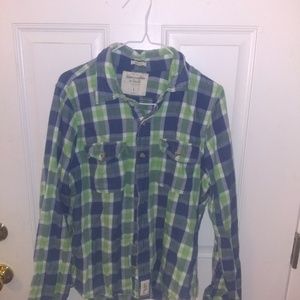 Abercrombie and Fitch muscle flannel